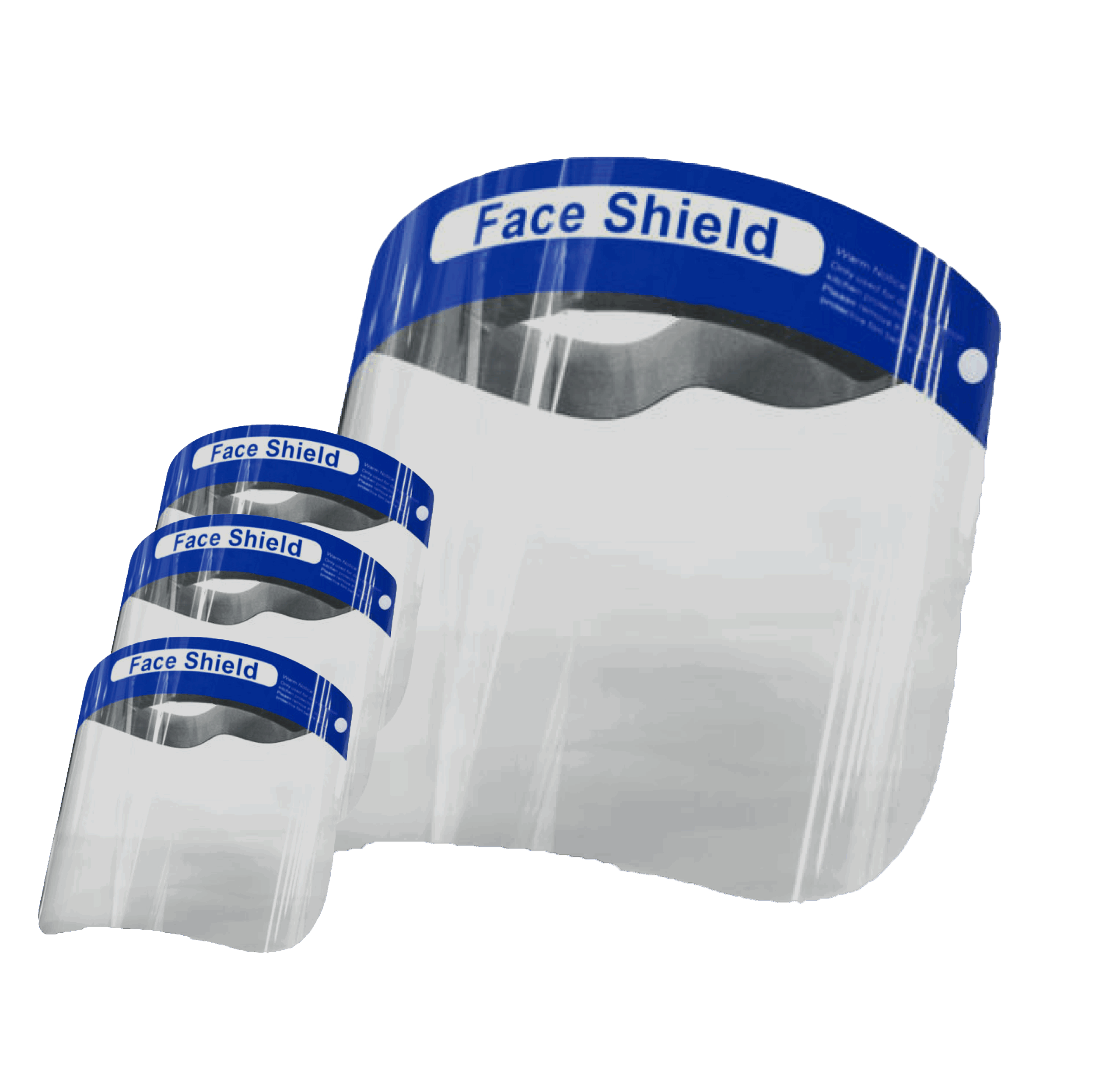 Adult White Face Shield
